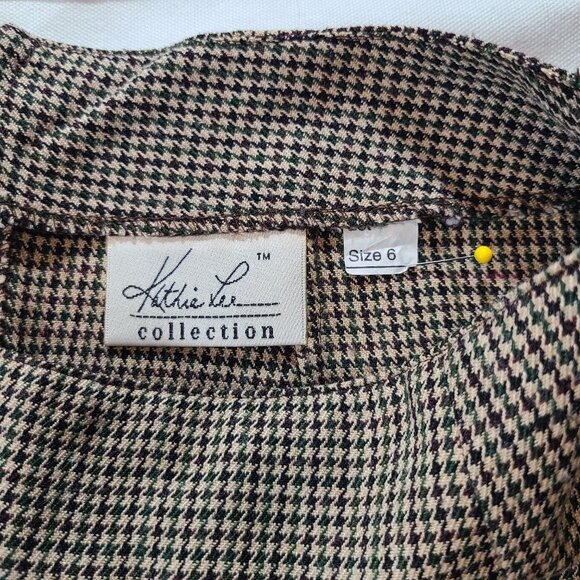 Kathie Lee Long Pencil Skirt Size 6 Houndstooth Classic #OfficeStyle #Vintage - Picture 7 of 10